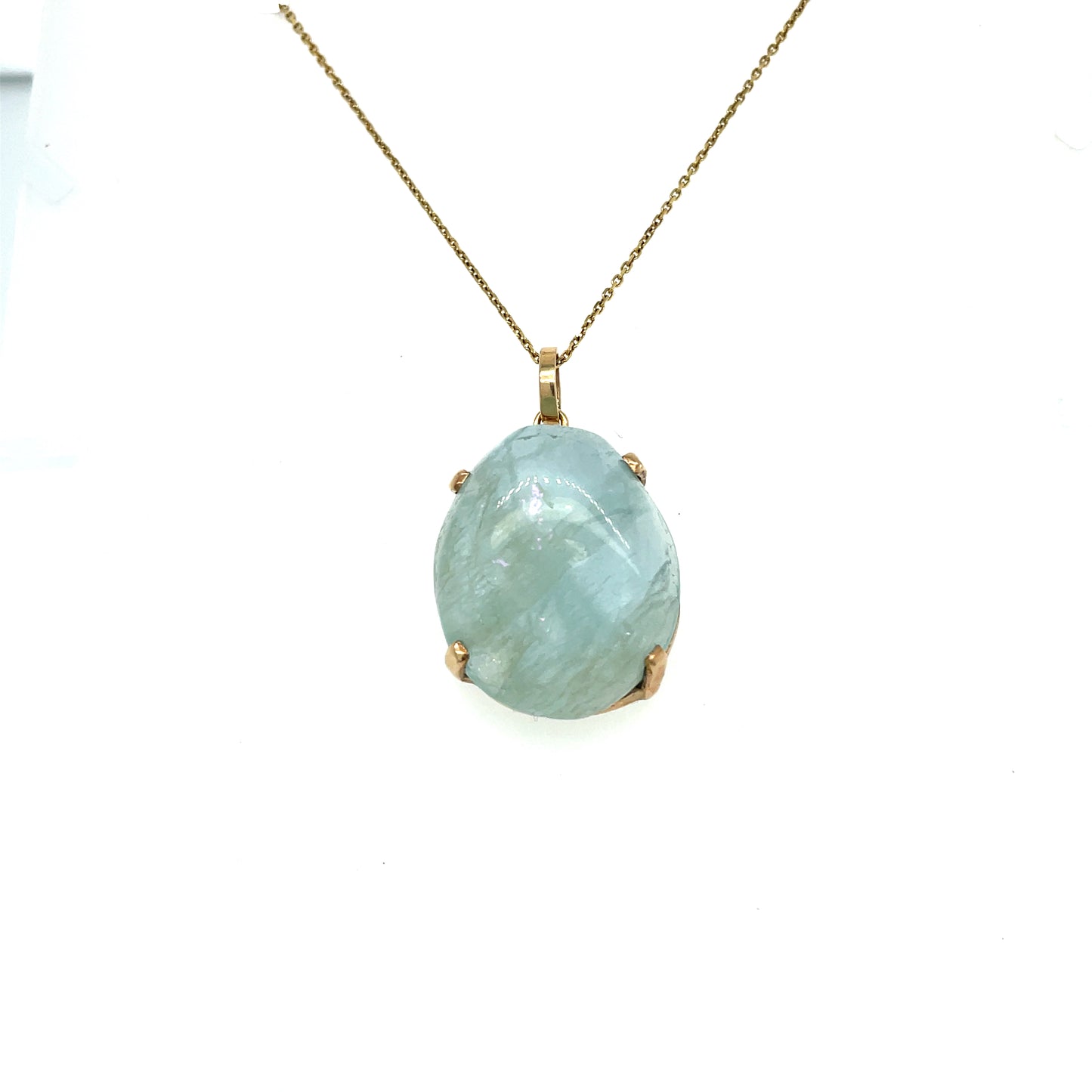 Polished Aquamarine Pendant