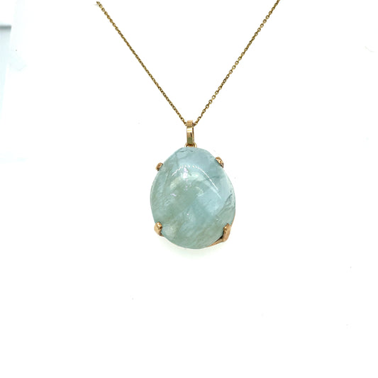 Polished Aquamarine Pendant
