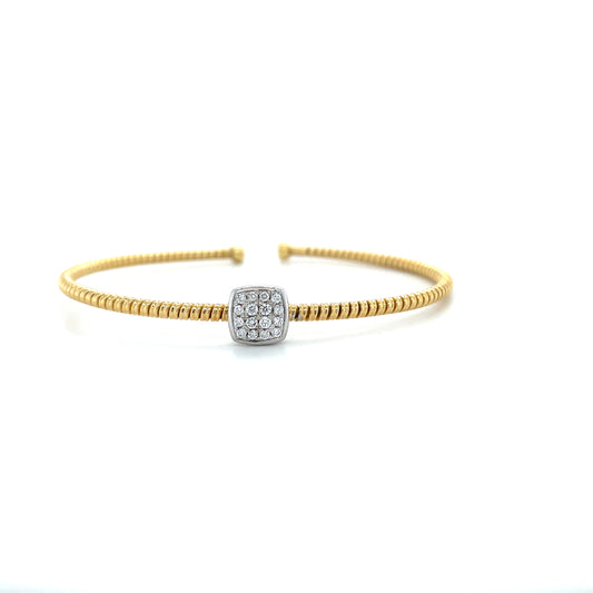 Diamond Cluster Bangle