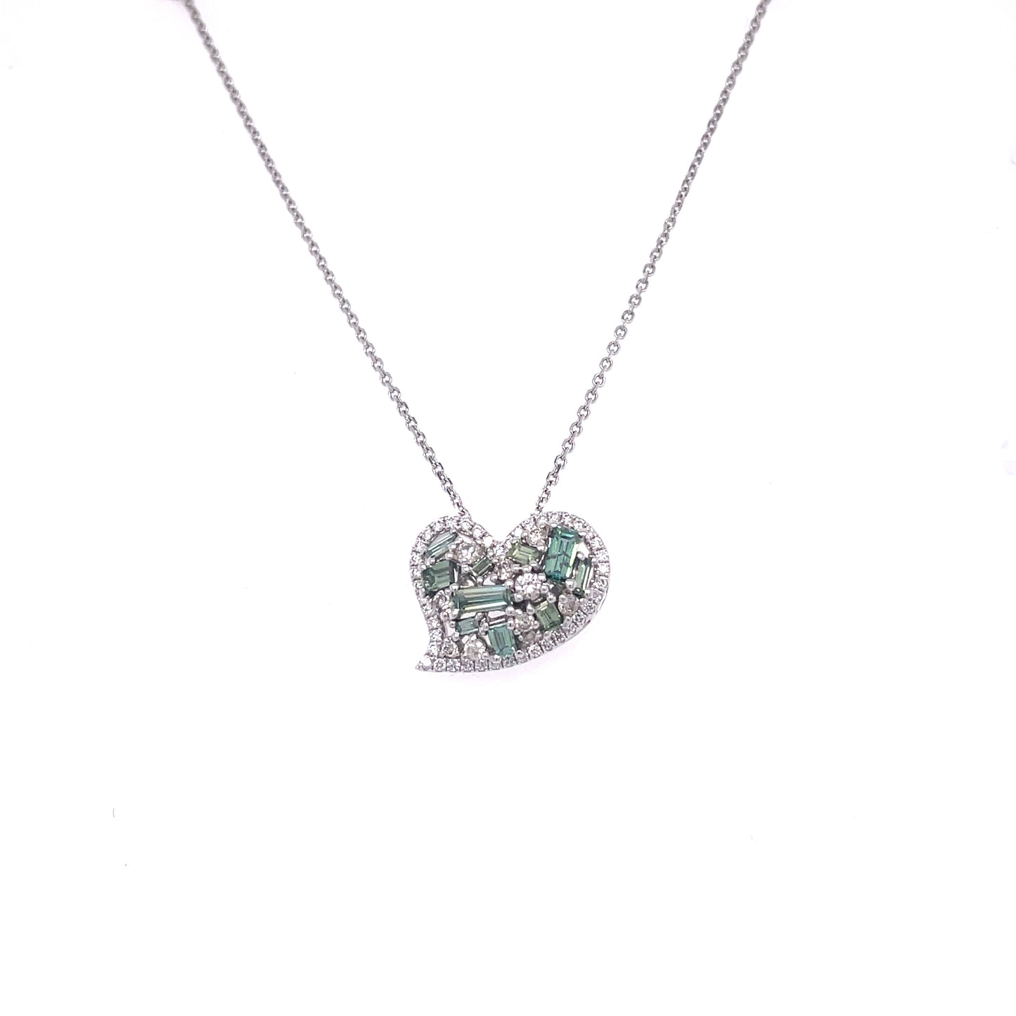 Green Diamond Heart