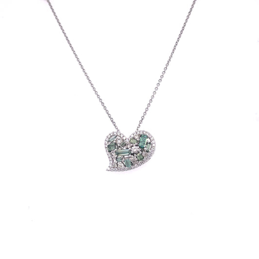 Green Diamond Heart