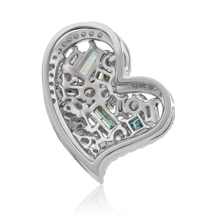 Green Diamond Heart