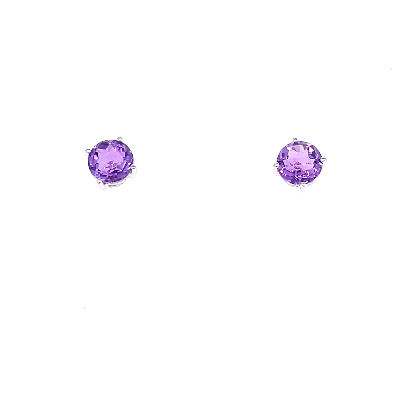 Amethyst Stud Earrings