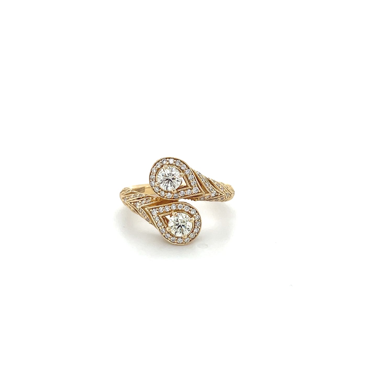 Diamond Bypass Ring